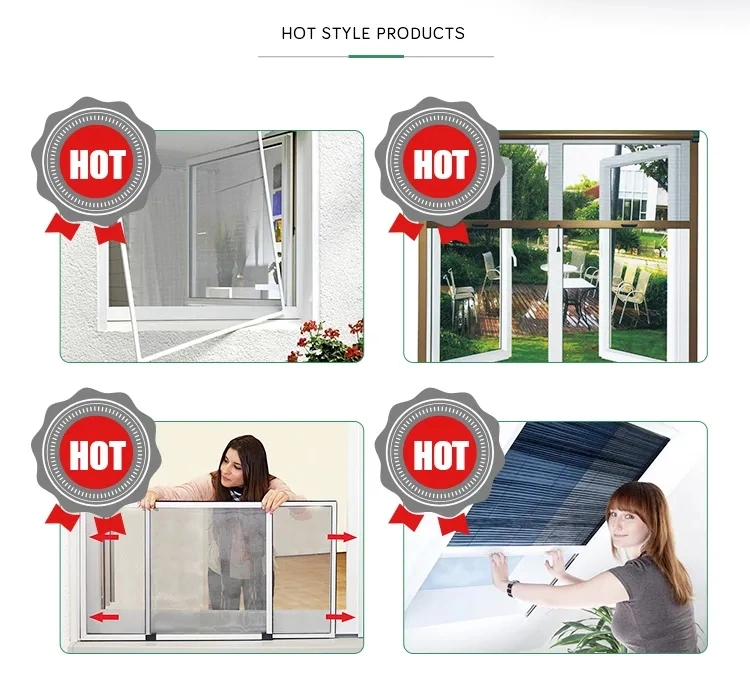 Retractable Roof Window Systems Sliding Insect Screens Anti Fly Mosquito Bugs