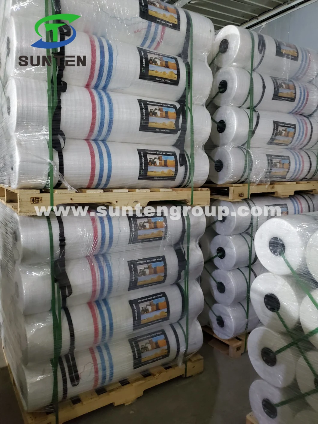 Stretchable/Elastic PE/Polyethylene/PP/Plastic/Agricultural White Packing Round Silage/Pallet/Grass Hay Bale/Bales Net