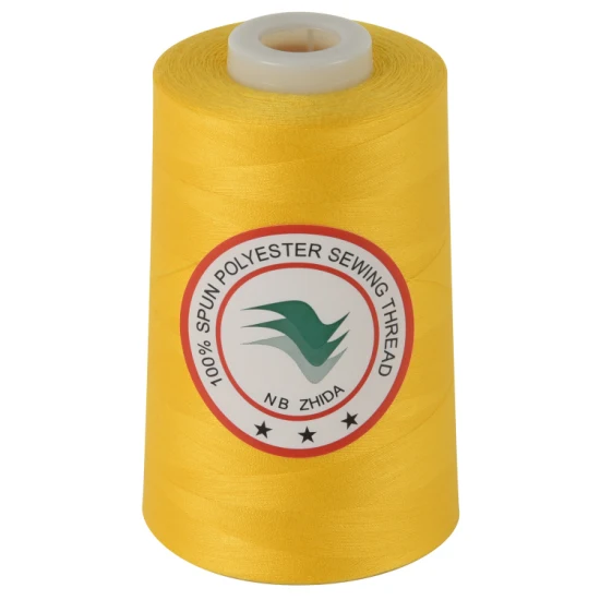 Fourni en usine (OEM/ODM disponible) Fil à coudre 100 % polyester filé de haute qualité 40 s/2 5000 yds